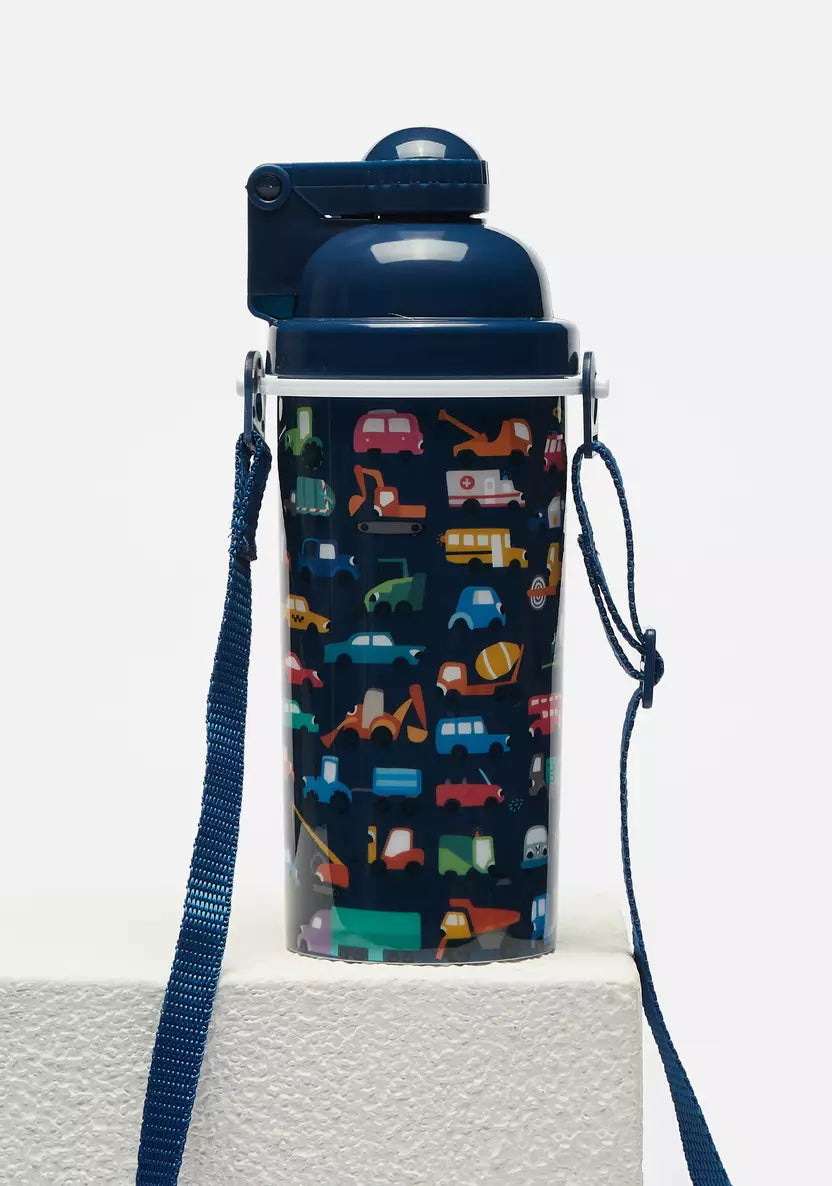 Max - All-Over Cars Print Water Bottle