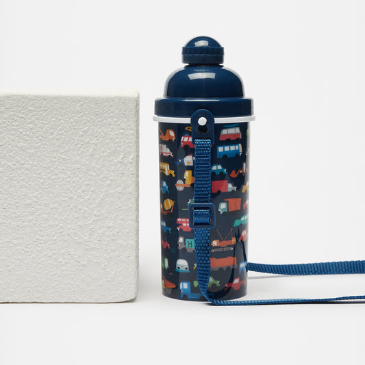 Max - All-Over Cars Print Water Bottle