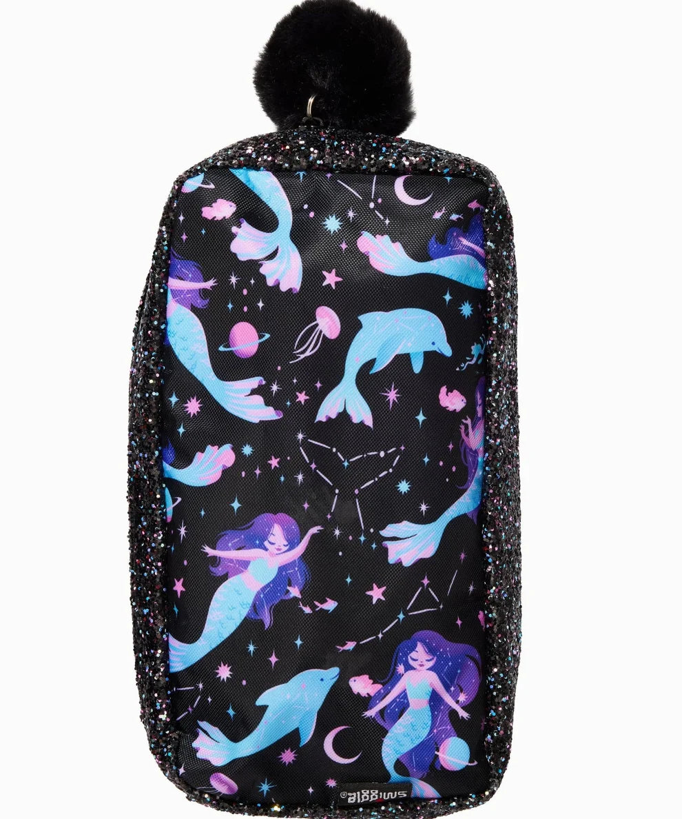 Smiggle Classic Pencil Case (Soft Pouch) - Black Mermaid