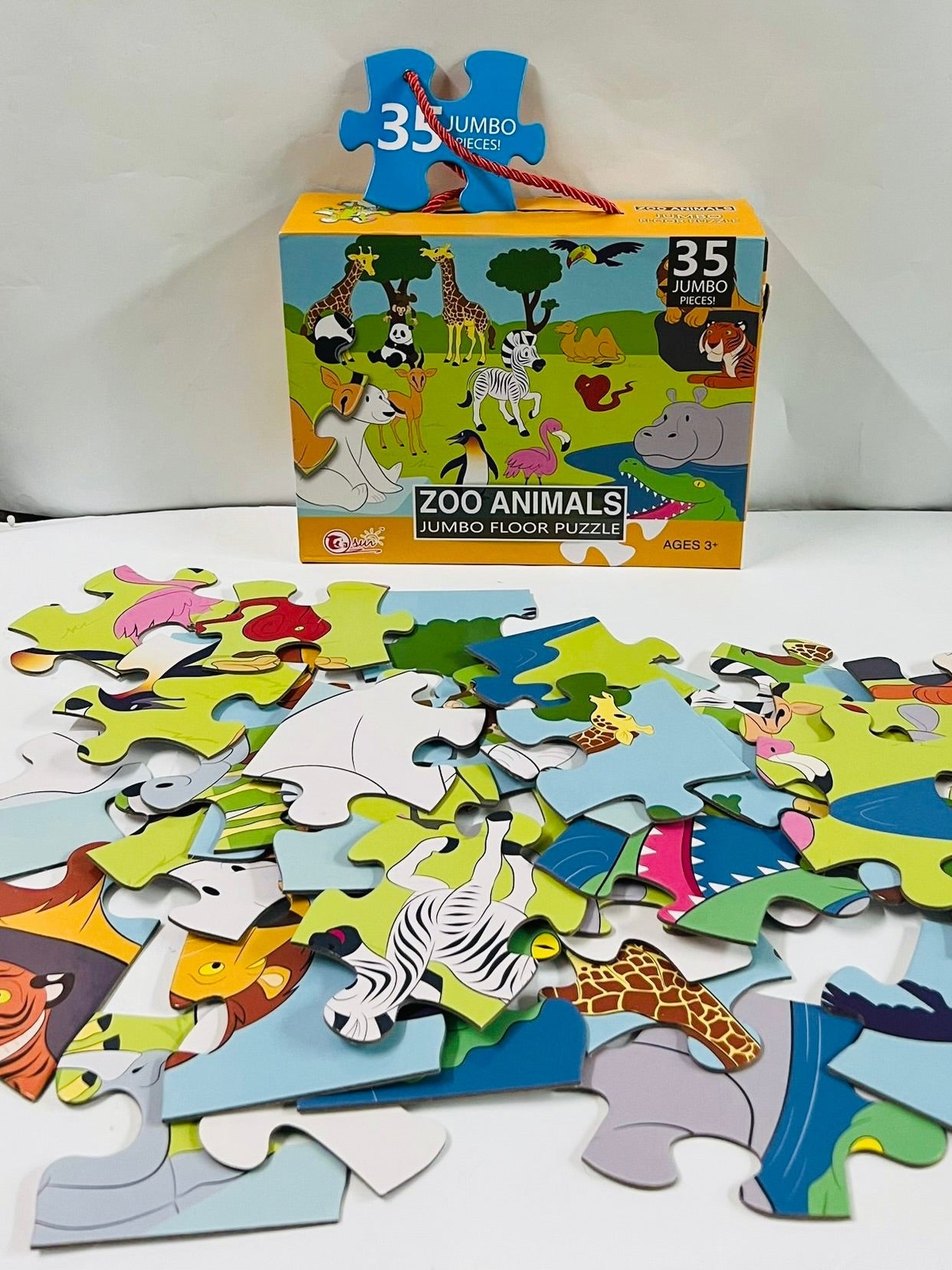 Jumbo Floor Puzzle - Zoo Animals (35 Pieces)