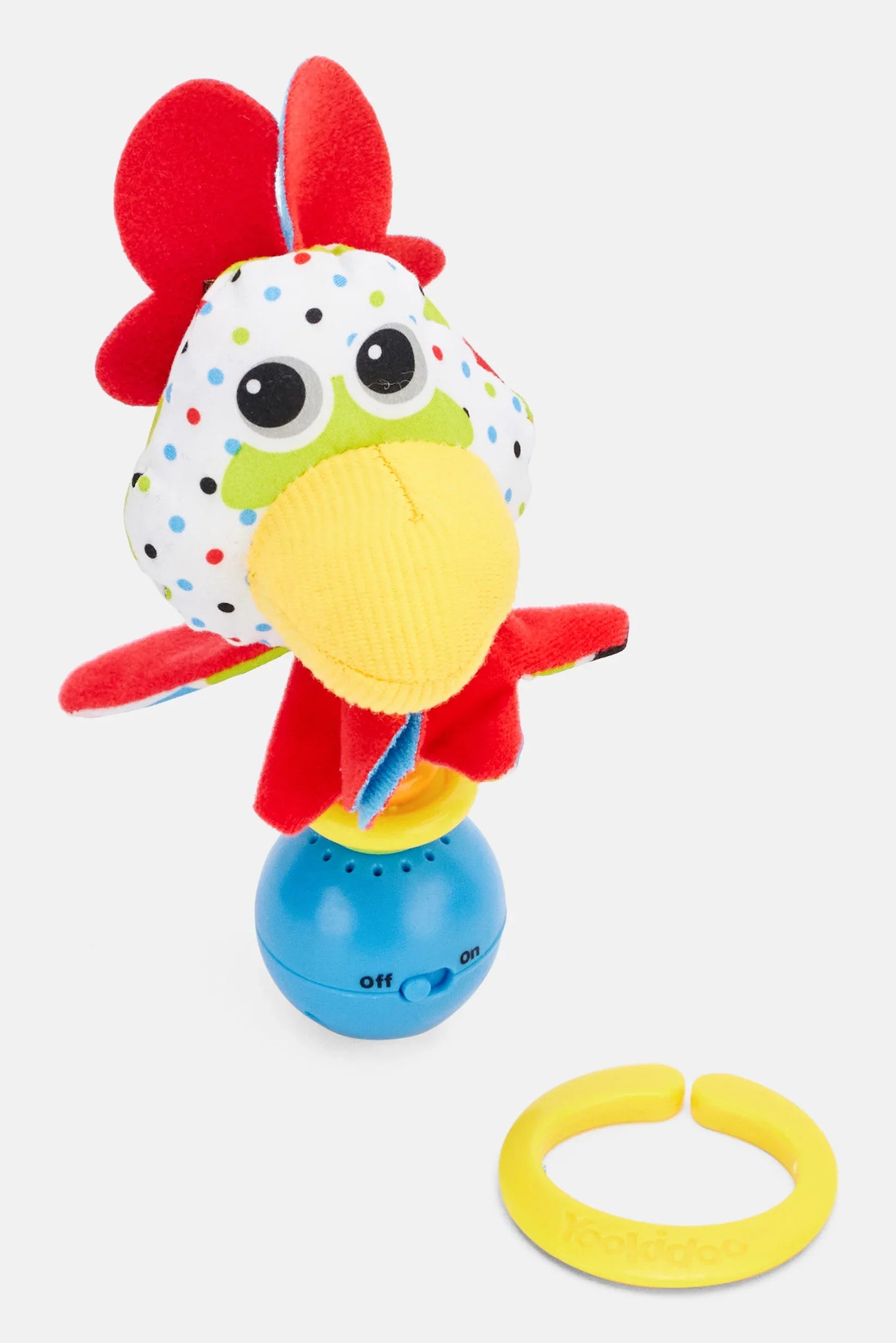 Yookidoo Rooster Shake Me Rattle White Combo