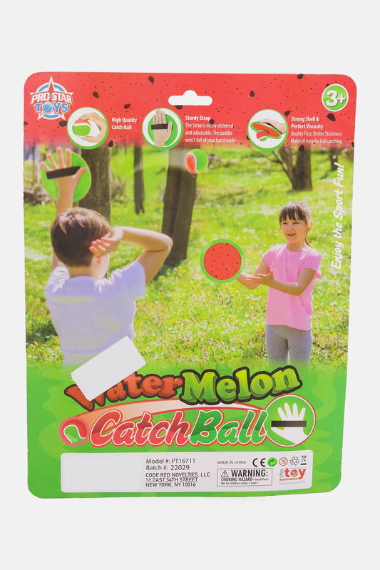 Pro Star - Water Melon Velcro Catch Ball - Beach/Picnic - Red Combo