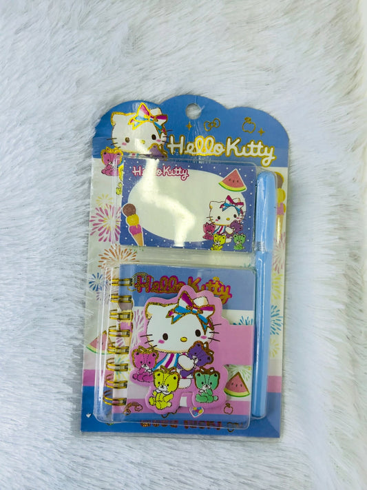 Character Mini Notebook & Sticky Notes Set - Hello Kitty