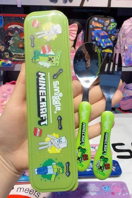 Smiggle Cutlery Set - Minecraft