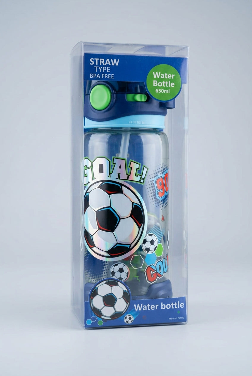 Vest Water Bottle - 650 ml - BPA Free - Football