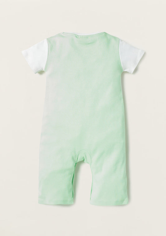 Juniors Green Romper 6-9 M