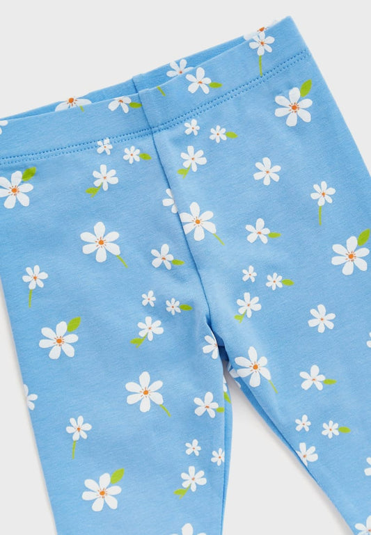 Mothercare Floral Trouser - Blue 3-4 YR