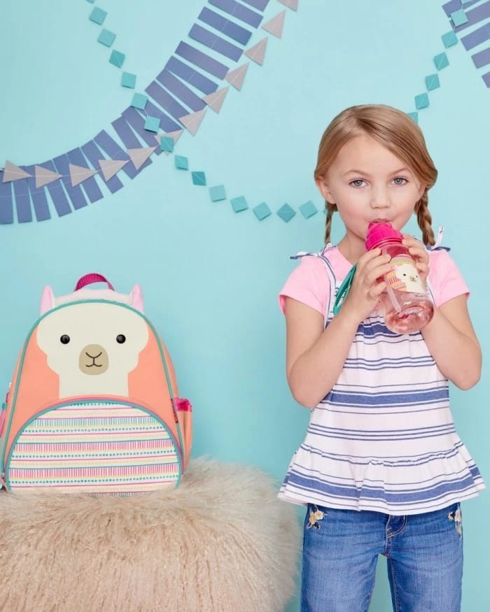 Skiphop Zoo Straw Bottle - Llama