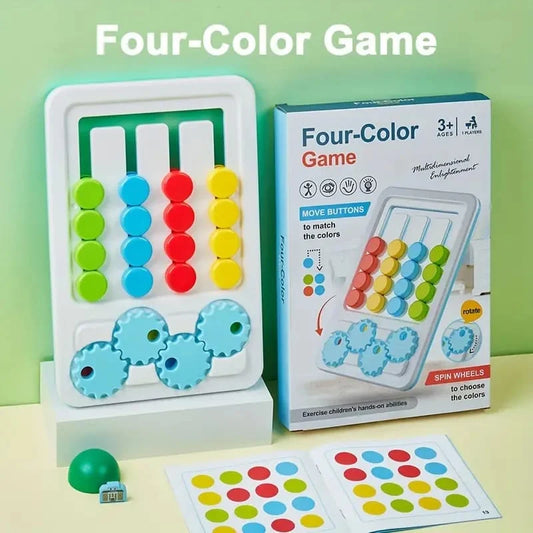 Four-Color game - Move Button - Spin Wheels