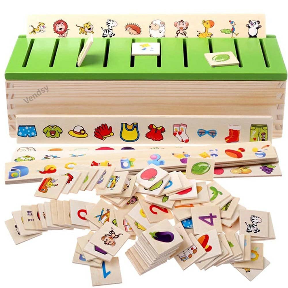 Montessori Sorting Knowledge Classification Box (Wooden)