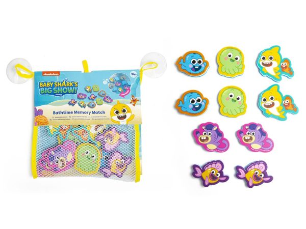Nickelodeon Baby Shark Bath Time Memory Match