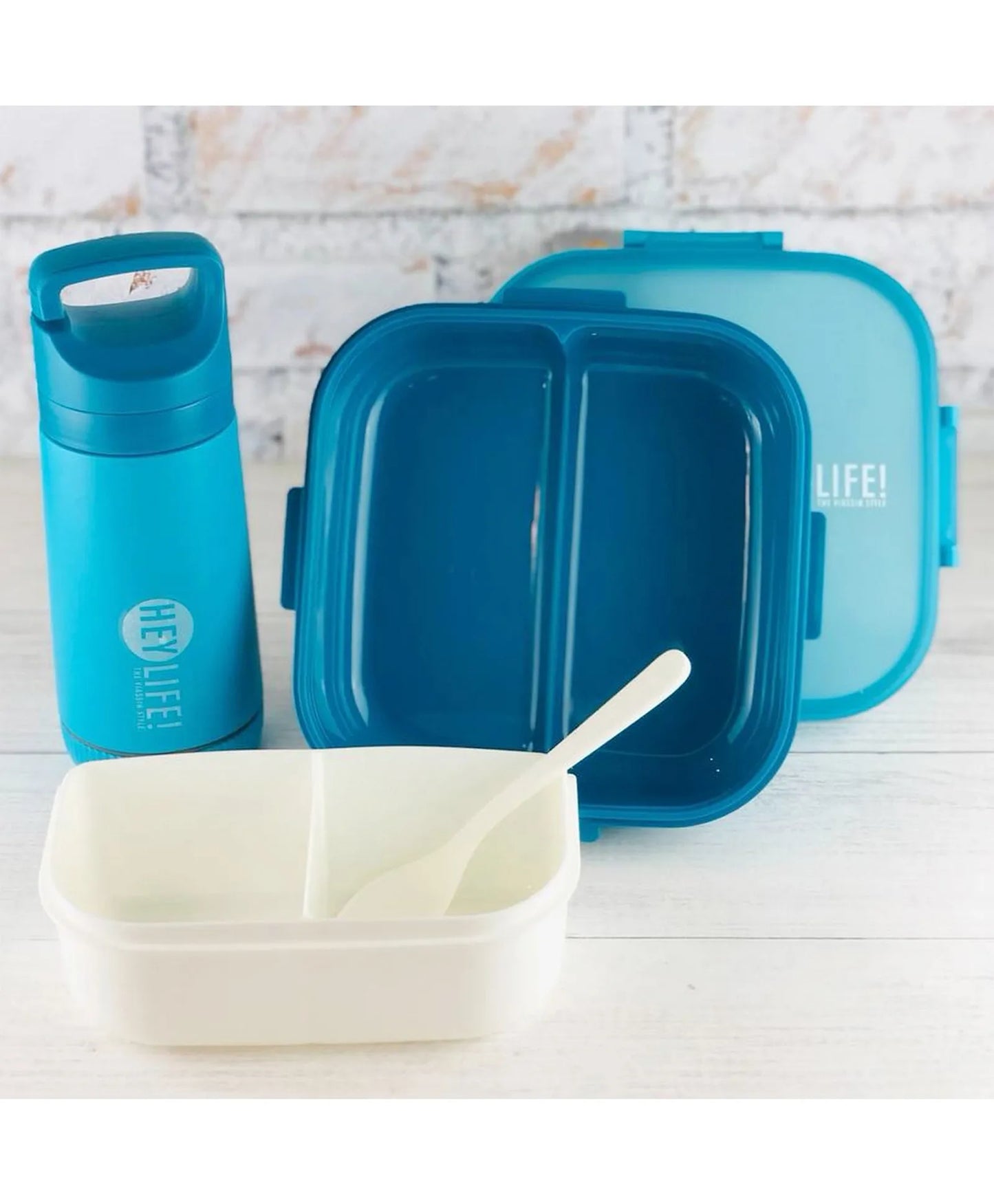 Star Babies Kids Lunch Box & Water Bottle Set - Blue, Microwave/Freezer Safe