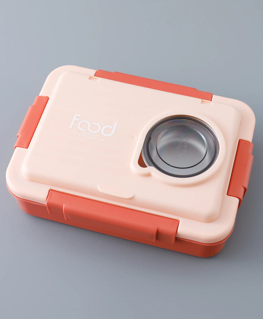 Kids Insulated Lunch Box Pink/Orange - Leakproof, BPA-Free, Multi-Compartment with Spoon & Chopsticks