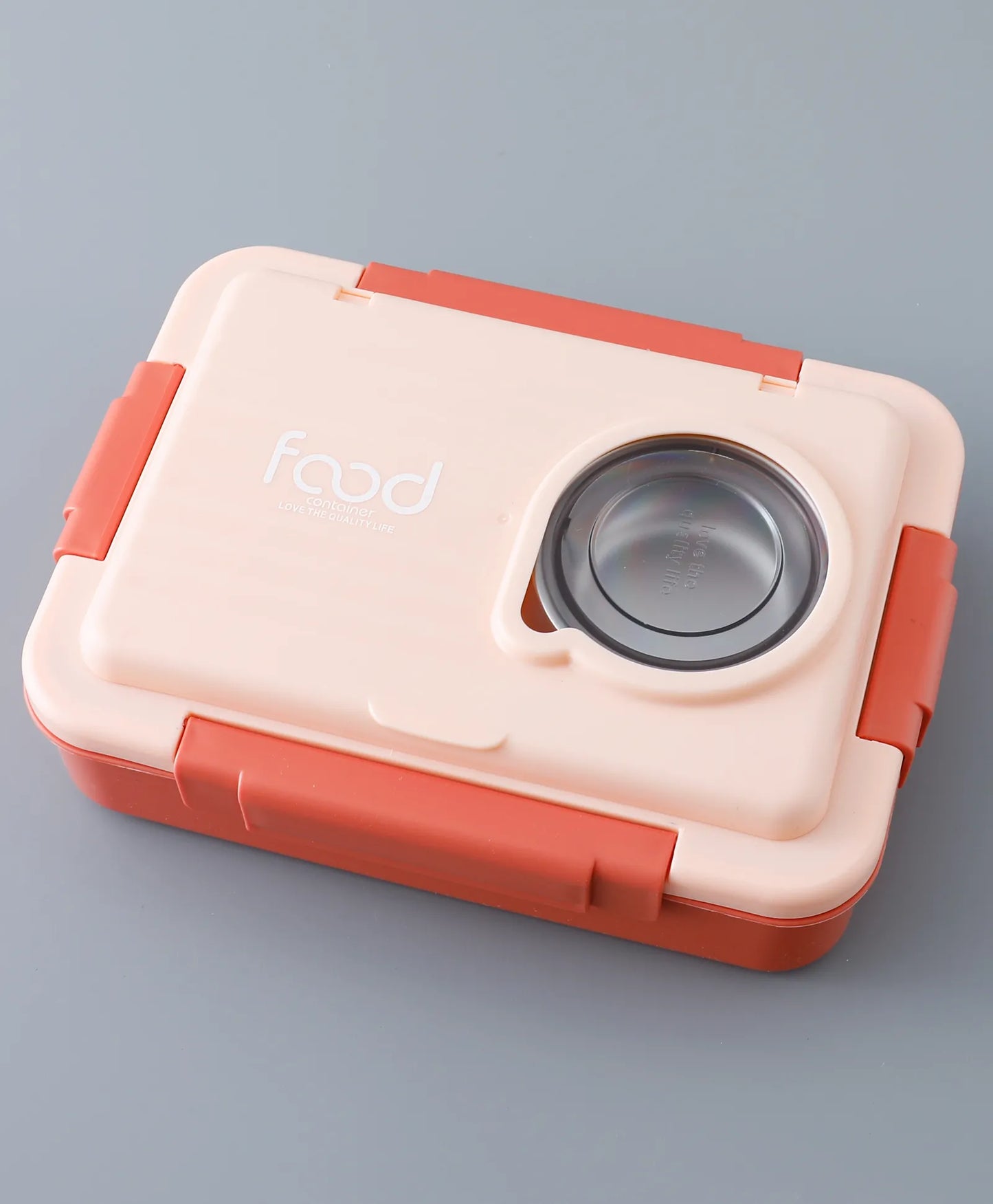 Kids Insulated Lunch Box Pink/Orange - Leakproof, BPA-Free, Multi-Compartment with Spoon & Chopsticks