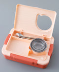 Kids Insulated Lunch Box Pink/Orange - Leakproof, BPA-Free, Multi-Compartment with Spoon & Chopsticks