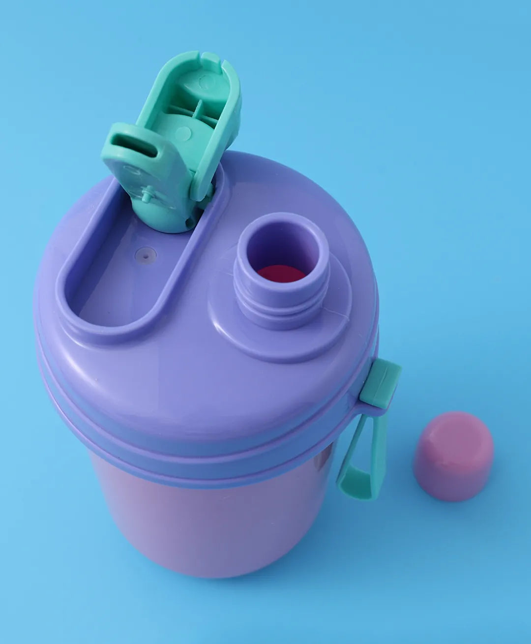 Purple & Pink Sea Themed Lunch Box Set - With Bottle, Utensils, Double Containers, Carry Strap