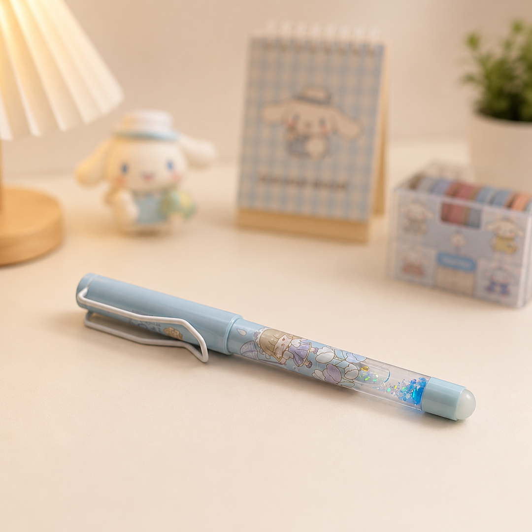 Fountain Ink Pen - Blue Kawaii