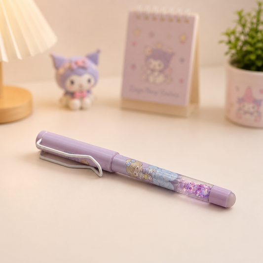 Fountain Ink Pen - Purple Kawaii