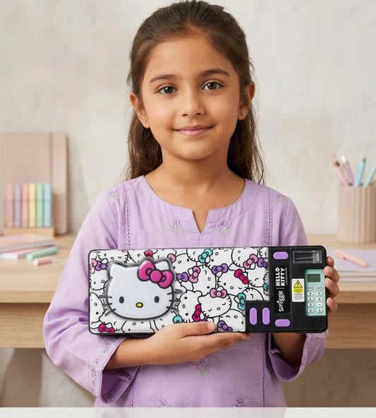 Smiggle Pop Out Pencil Case (with Sharpener & Calculator) - Hello Kitty