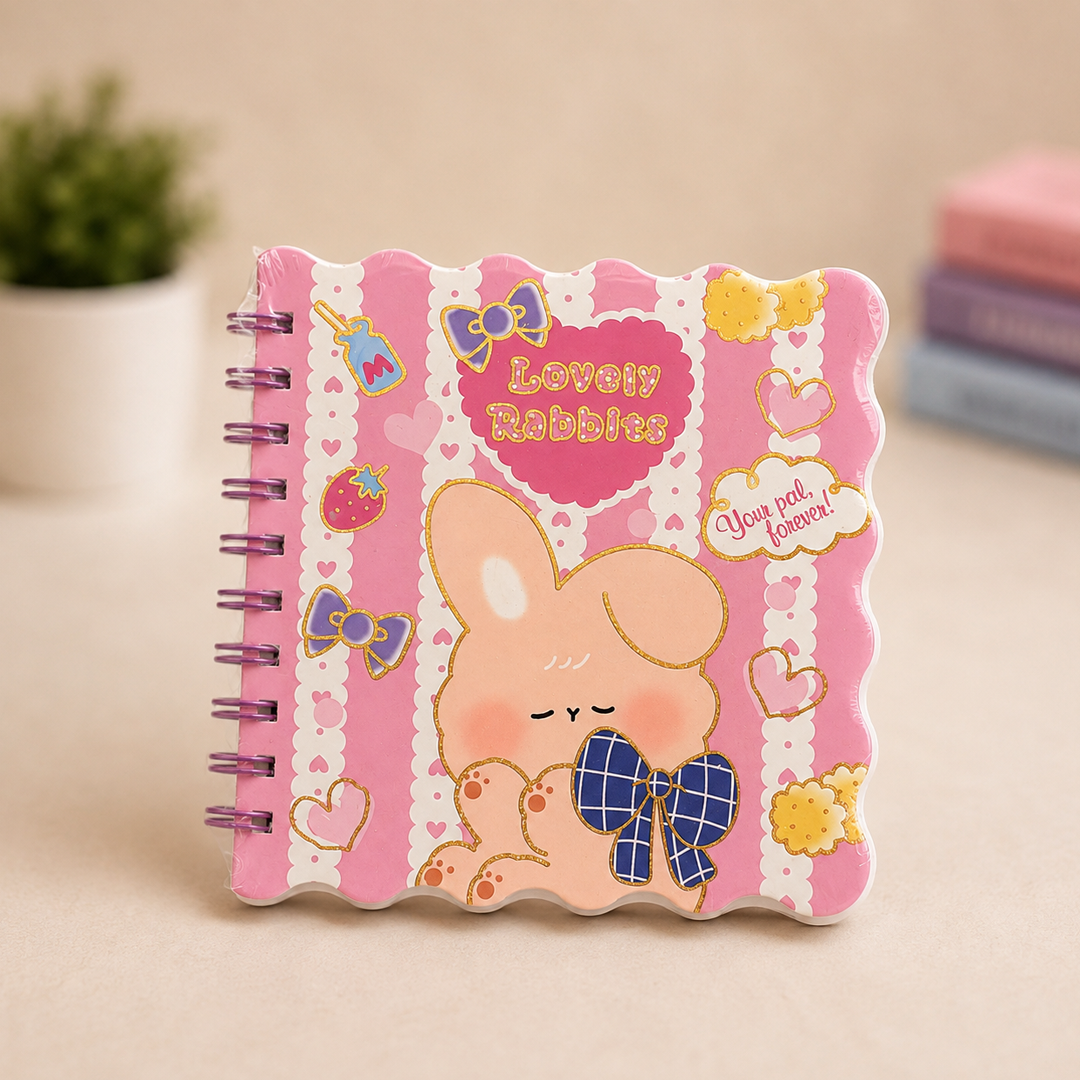 Kawaii Cute Curly Diary - Pink