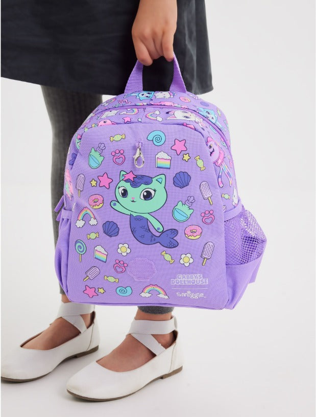 Smiggle Backpack With Detachable Plush Toy - Gabby's Cat