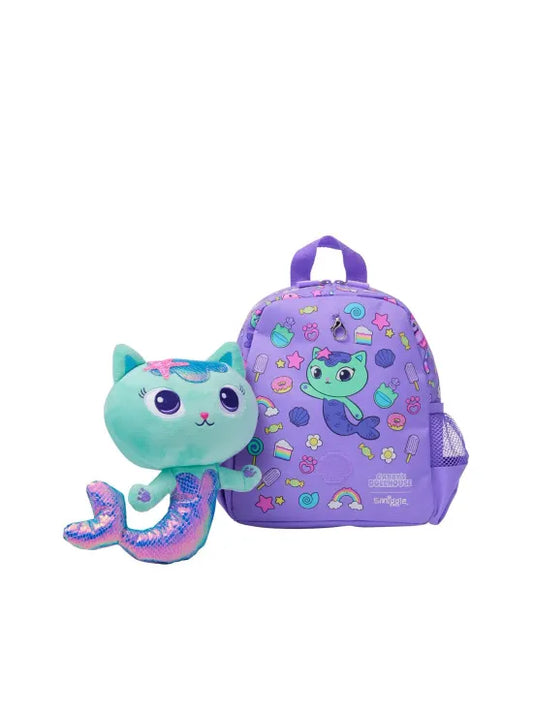 Smiggle Backpack With Detachable Plush Toy - Gabby's Cat