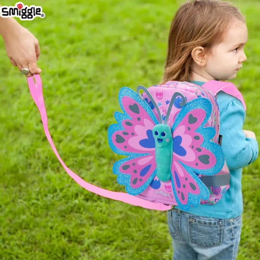 Smiggle Backpack with Harness - Butterfly