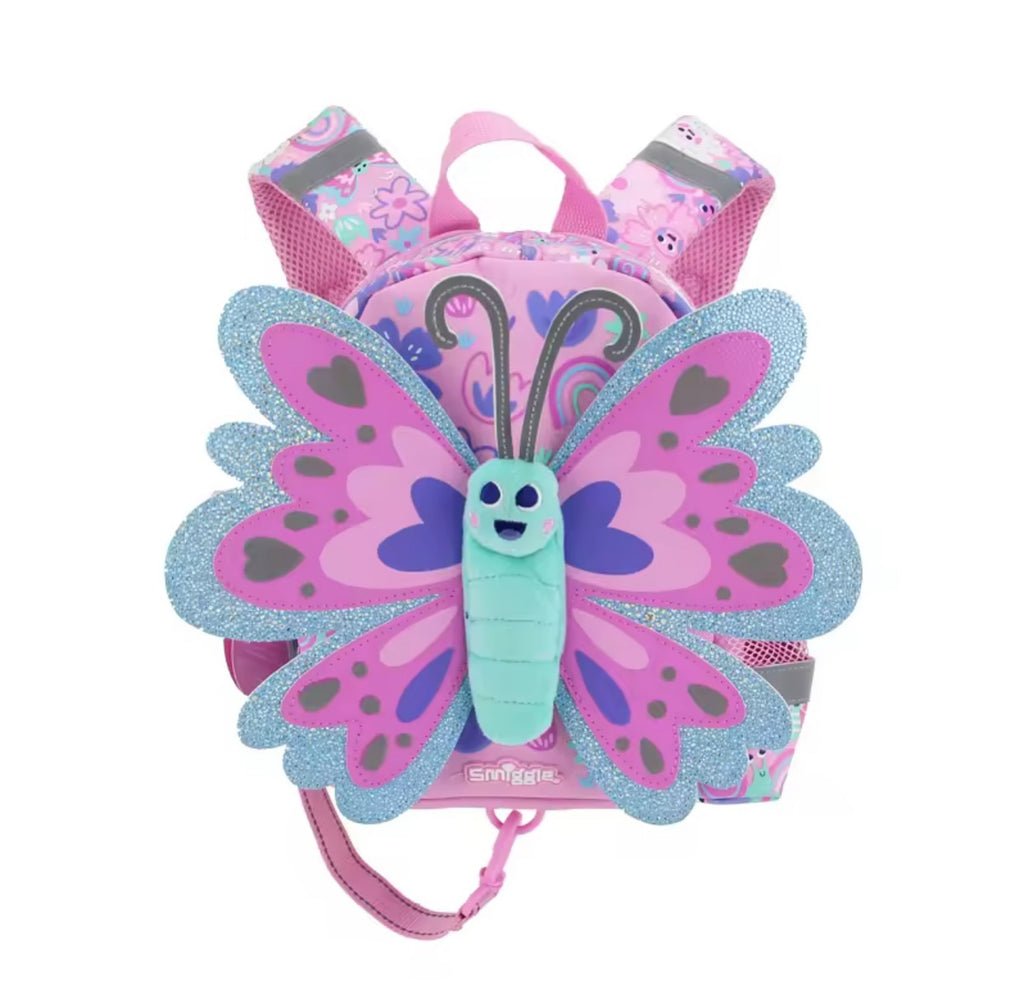 Smiggle Backpack with Harness - Butterfly