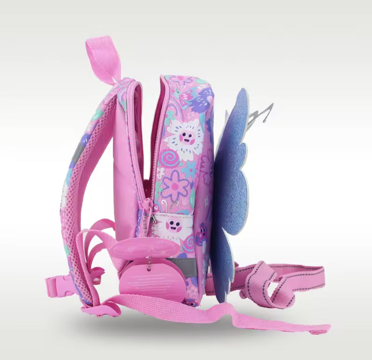 Smiggle Backpack with Harness - Butterfly