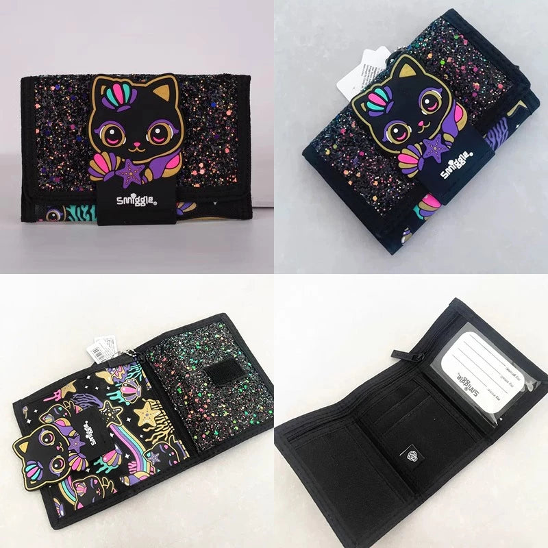 Smiggle Trailblazer Character Wallet - Black Cat