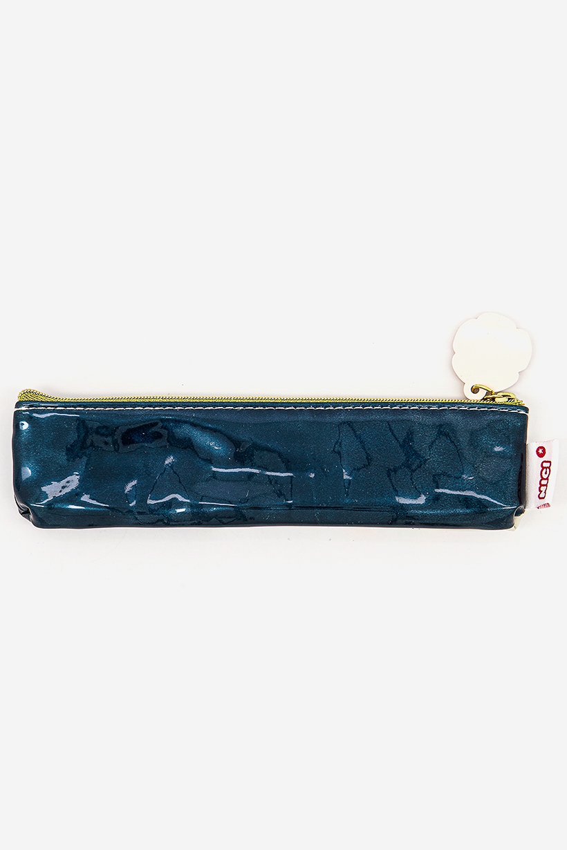 Nici Pencil Case Wild Friends Junior 19,5 x 5 cm, Blue Green and Beige