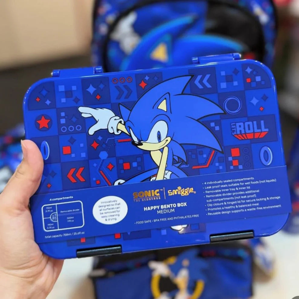 Smiggle Bento Lunch Box (BPA Free) - Sonic