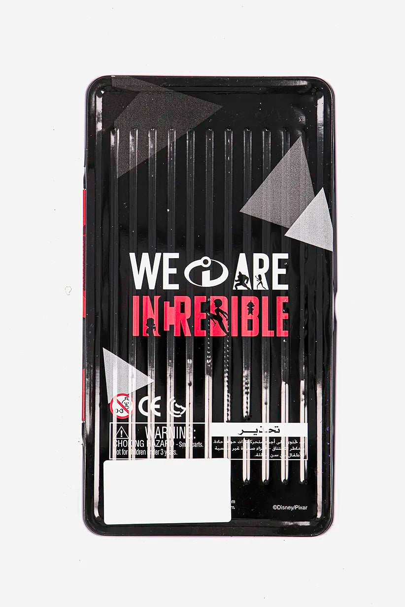 Disney Pixar 12 Pieces Incredibles Color Pencil Red and Black