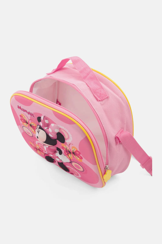 Disney Minnie Mouse Embossed Lunch Bag 25 H x 24 L x 8 W cm Pink Combo