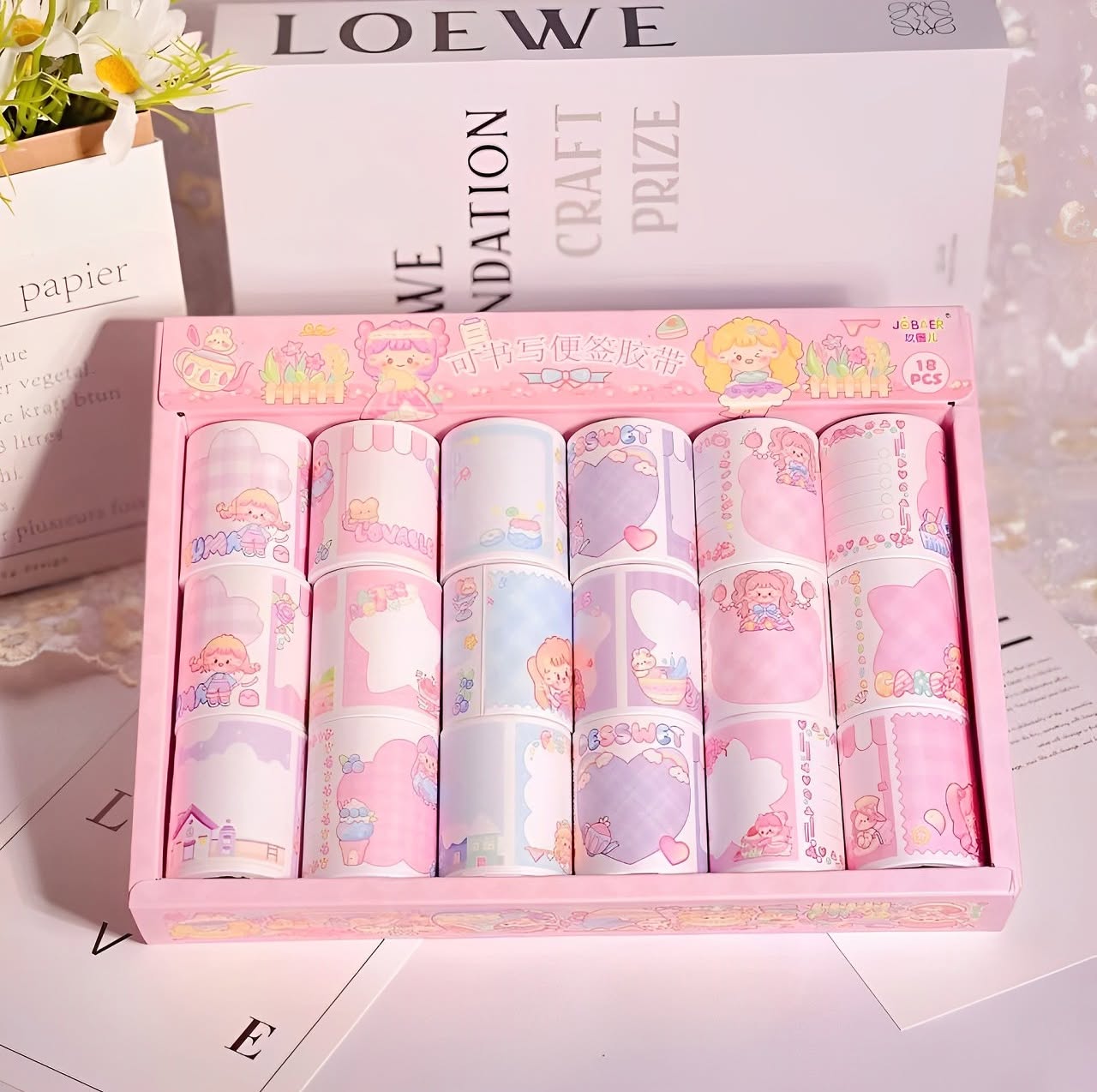 Cute Kawaii Sticky Notes Roll (1 Piece Random Design)