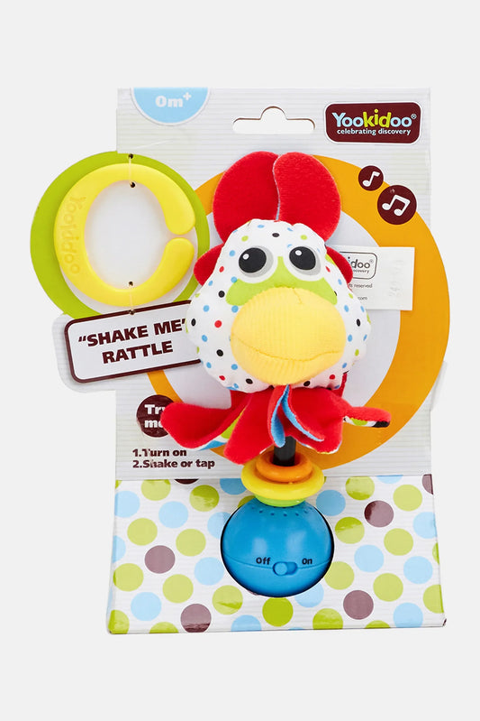 Yookidoo Rooster Shake Me Rattle White Combo