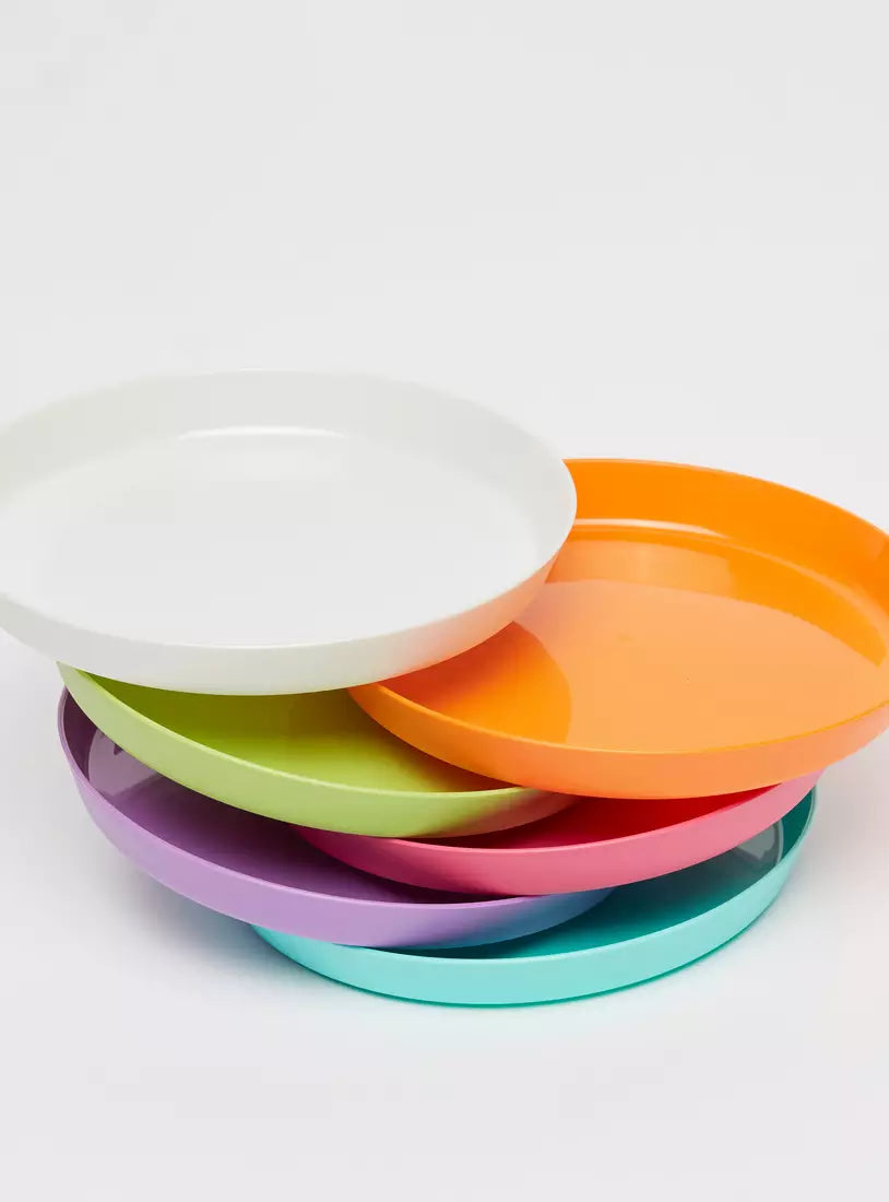 Shop Nowmax Fashion Set Of 6 Solid Round Plateavailable At Hapifinds In Pakistan