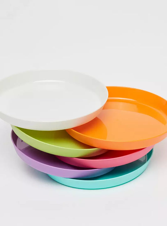 Shop Nowmax Fashion Set Of 6 Solid Round Plateavailable At Hapifinds In Pakistan