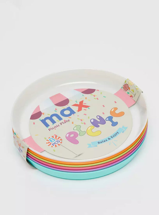 Shop Nowmax Fashion Set Of 6 Solid Round Plateavailable At Hapifinds In Pakistan