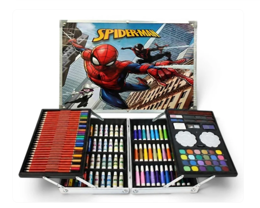 Art Set (145 Pieces) - Creative Drawing Kit - Spiderman