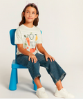 Juniors Graphic Print T-shirt with Short Sleeves 1-2 Yrs