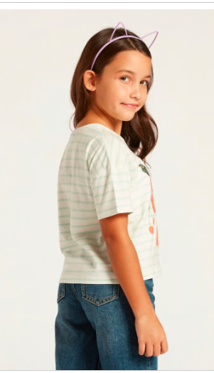 Juniors Graphic Print T-shirt with Short Sleeves 1-2 Yrs