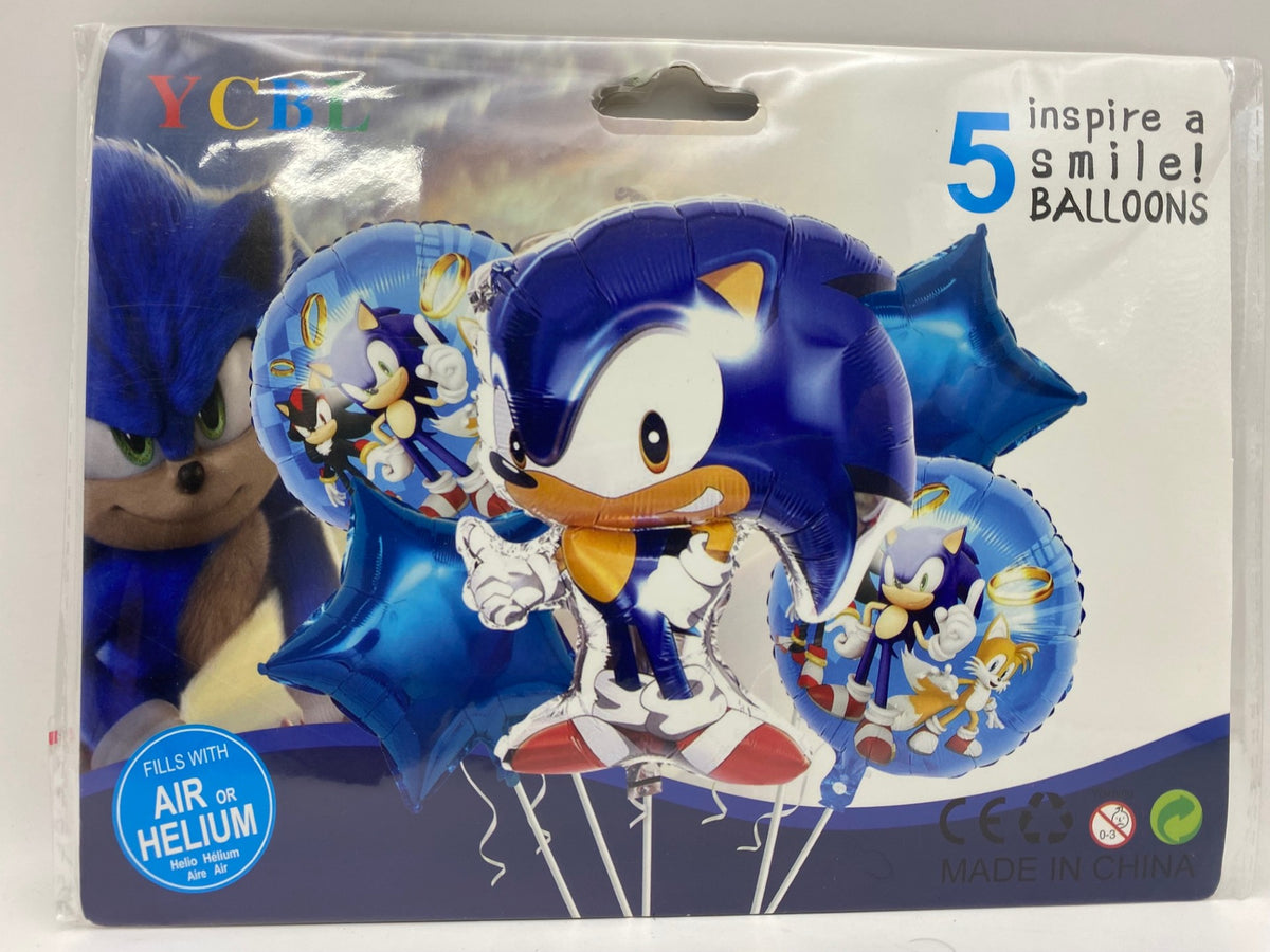 Character Foil Balloons Set - Sonic