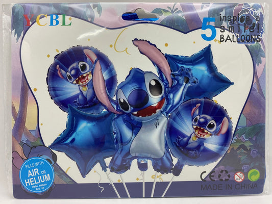 Character Foil Balloons Set - Stitch
