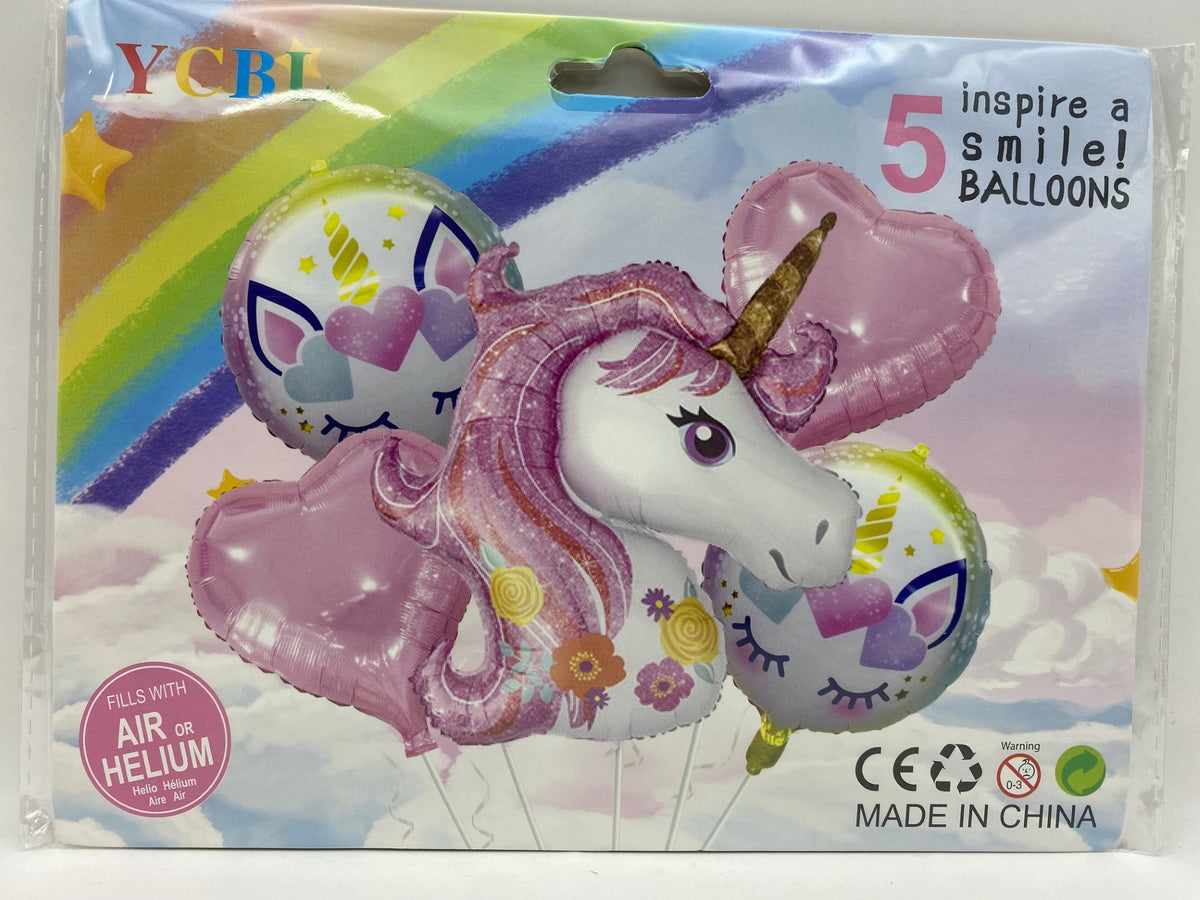 Character Foil Balloons Set - Unicorn