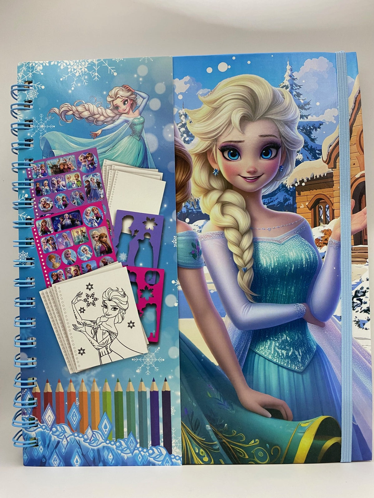 Creative Art Booklet - Frozen Elsa (Stationery, Character Stickers, Coloring and Sketching)