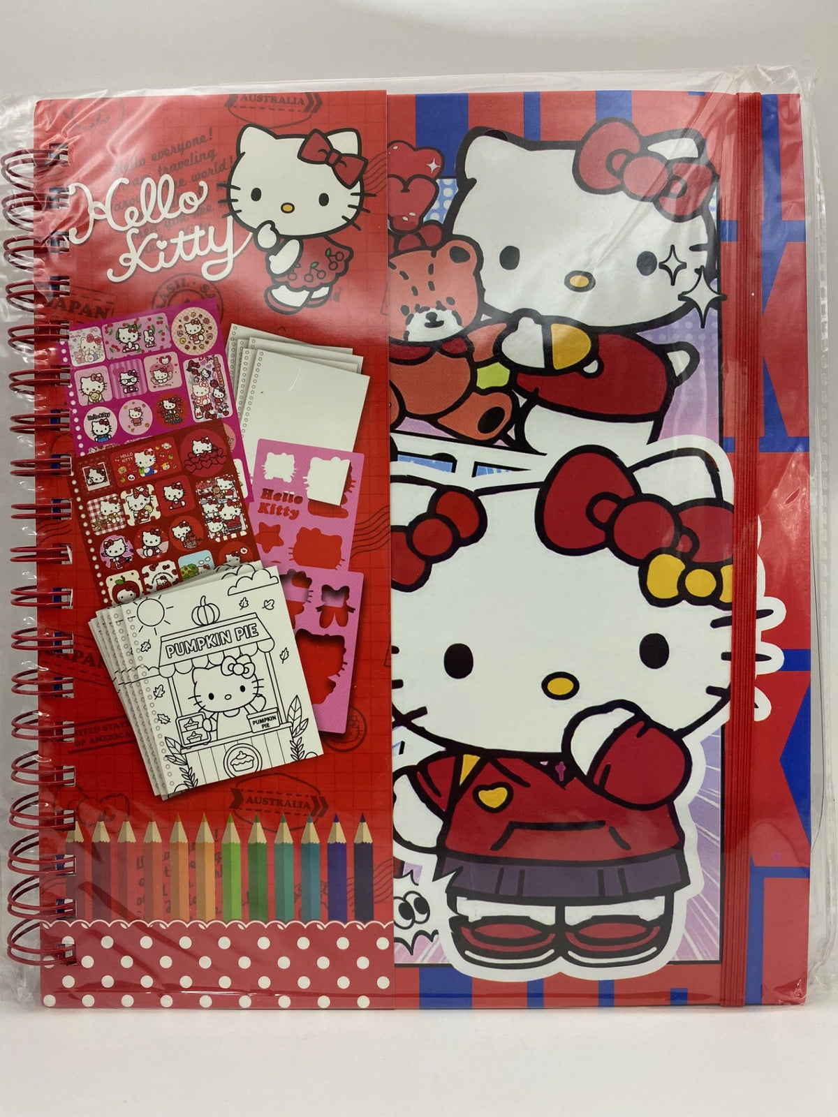 Creative Art Booklet - Hello Kitty (Stationery, Character Stickers, Coloring and Sketching)