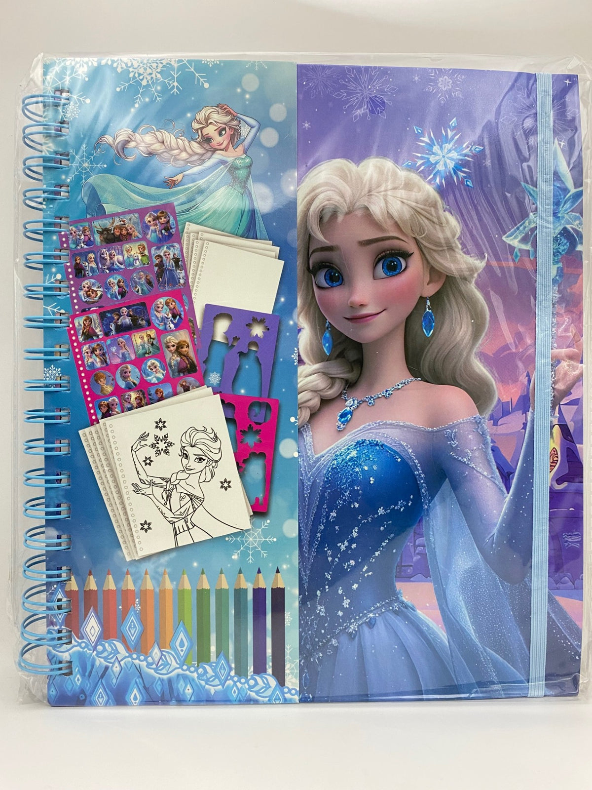 Creative Art Booklet - Frozen Elsa (Stationery, Character Stickers, Coloring and Sketching)