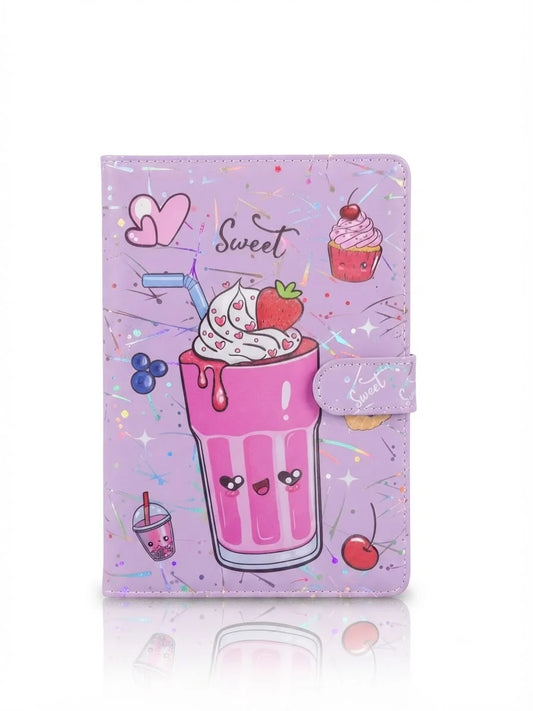 Fancy Notebook with Lock Button - Shake