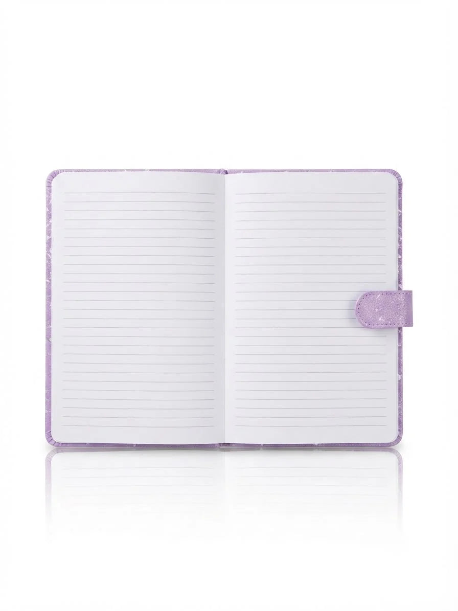 Fancy Notebook with Lock Button - Shake